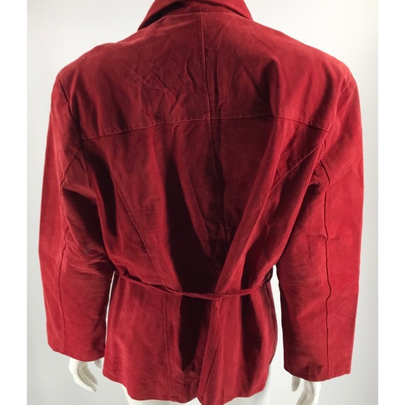 Hypo Active Red Leather Lined Coat NWT - Picture 3 of 5